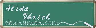 Alida Uhrich Visitenkarte